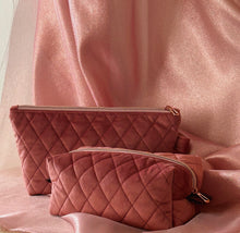 Load image into Gallery viewer, The Rosa Dopp Bag: A Collaboration of Elegance and Craftsmanship
